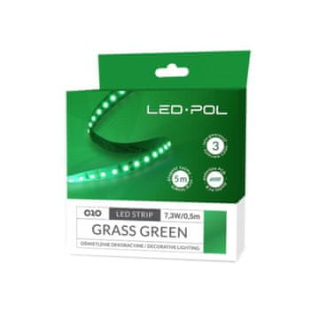 ORO Barvni LED trak travnato zelen "GRASS GREEN" 14,6w/m 12V IP20 5m