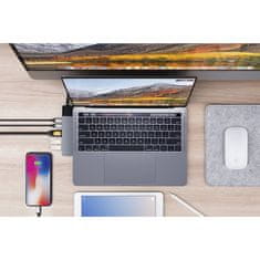  6 in 2 USB-C HUB, za MacBook Pro, 2xUSB-C PD 100W + 60W