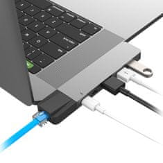 HyperDrive  6 in 2 USB-C HUB, za MacBook Pro, 2xUSB-C PD 100W + 60W