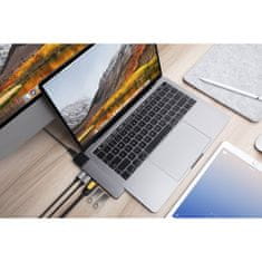  6 in 2 USB-C HUB, za MacBook Pro, 2xUSB-C PD 100W + 60W