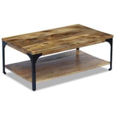Vidaxl Klubska mizica iz mangovega lesa 100x60x38 cm