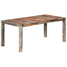 Vidaxl Jedilna miza siva 180x90x76 cm trden palisander
