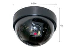 Verkgroup LED črna lažna kamera dome