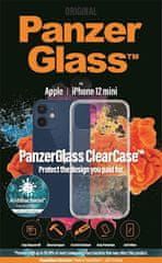 PanzerGlass ClearCase AntiBacterial ovitek za iPhone 12 mini, prozoren (0248)
