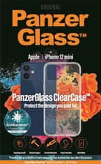 PanzerGlass ClearCase AntiBacterial ovitek za iPhone 12 mini, prozoren (0248)
