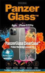 PanzerGlass ClearCase AntiBacterial ovitek za iPhone 12/12 Pro, prozoren (0249)