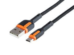 Polnilno zapleten kabel 100 cm, USB > mikro USB,