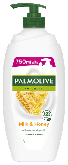 Palmolive Naturals Milk & Honey gel za prhanje s črpalko, 750 ml