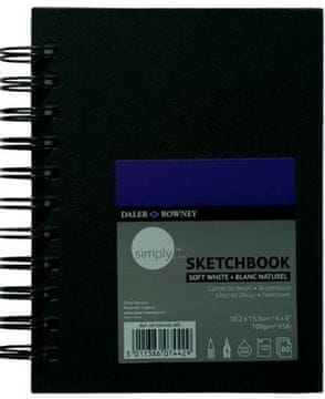 Daler Rowney Skicirka spirala trde platnice Simply 102x153 mm