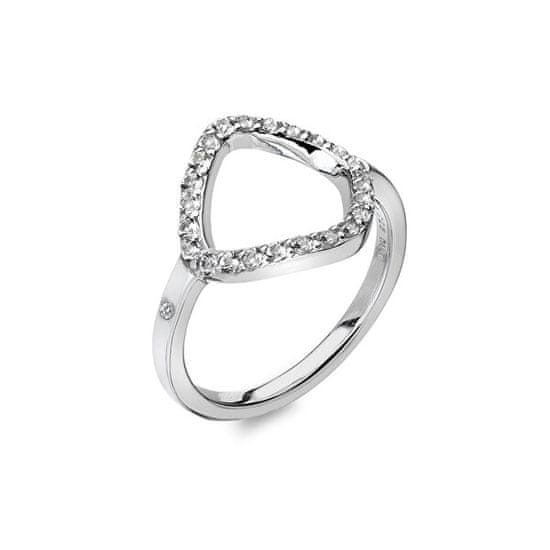 Hot Diamonds Eleganten srebrn prstan z diamantom in topazom Glej DR221