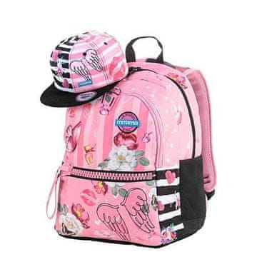 MITAMA Šolska torba Mitama Pink Flowers