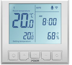 Poer Smart Žični WIFI termostat Poer PTC26 za električno ogrevanje