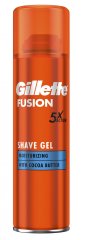 Gillette Fusion vlažilni gel za britje za moške, s kakavovim maslom, 200 ml 