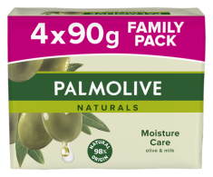 Palmolive Naturals Aloe&Olive toaletno milo, 90g, 3+1