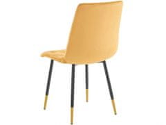 Danish Style Jedilni stol Lilith (SET 2), gorčična barva