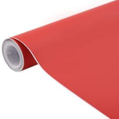Vidaxl Folija za avto 2 kosa mat rdeča 100x150 cm