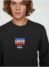Levis Moška Relaxed T2 Graphic Crew Pulover Črna XS