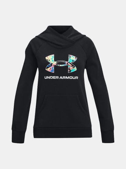 Under Armour Pulover Rival Logo Hoodie-BLK
