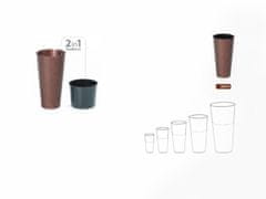 nabbi Visok plastični sadilnik DTUS400C 40 cm - rjast