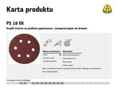 KLINGSPOR Samolepilni abrazivni disk 150mm PS18EK gr.120 GLS3 /50pcs.