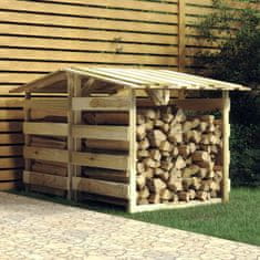 Greatstore Pergola s streho 2 kosa 100x90x100 cm impregnirana borovina