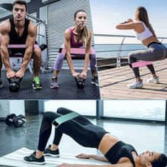 Netscroll 3-delni set elastičnih trakov za vadbo in fitnes, ExerciseBands