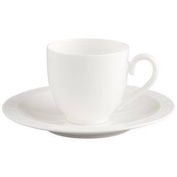 Villeroy & Boch Skodelica za espresso s krožničkom iz kolekcije WHITE PEARL