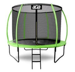 Aga SPORT EXCLUSIVE Trampolin 250 cm svetlo zelena + zaščitna mreža + lestev