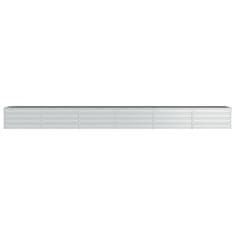 Vidaxl Visoka greda 480x80x45 cm pocinkano jeklo srebrna