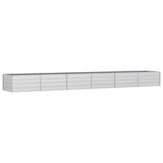 Vidaxl Visoka greda 480x80x45 cm pocinkano jeklo srebrna