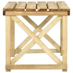 Vidaxl Vrtna miza 110x79x75 cm impregnirana borovina