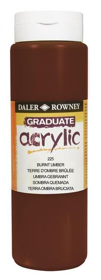 Daler Rowney Akrilna barva Graduate 500 ml Burnt Umber
