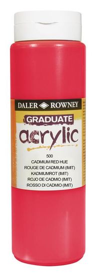 Daler Rowney Akrilna barva Graduate 500 ml Cadmium Red Hue