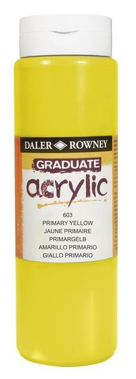 Daler Rowney Akrilna barva Graduate 500 ml Primary Yellow