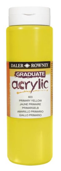 Daler Rowney Akrilna barva Graduate 500 ml Primary Yellow