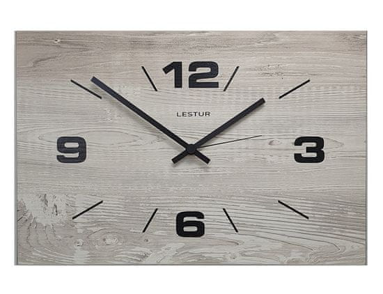 LESTUR Stenska ura Newline - moderna stenska ura, lesena stenska ura, velika številčnica, Slovenija