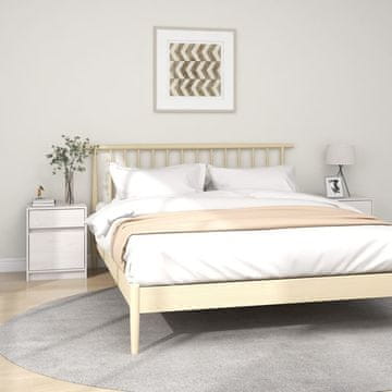 Vidaxl vidaXL Nočne omarice, komplet 2, bele, 40x31x50 cm, masiven borov les