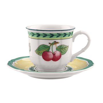 Villeroy & Boch Skodelica za espresso s krožničkom iz kolekcije FRENCH GARDEN FLEURENCE 2 kosa