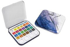 Daler Rowney Set akvarelnih barv Aquafine Travel set 24x1/2 tabl.