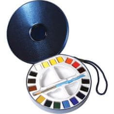 Daler Rowney Set akvarelnih barv Aquafine 18x1/2 tab., Travel Tin