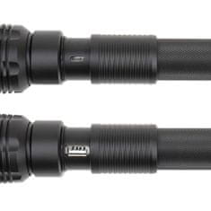 PNI Aluminijasta ročna svetilka Adventure F450 s funkcijo fokusa in BOOST, 20 W led, 1500 lm do 450 m