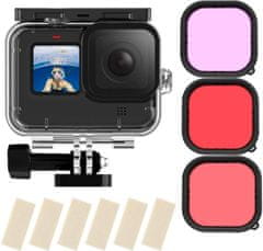 TELESIN Vodoodporno ohišje z barvnimi filtri za GoPro Hero 13/12/11/10/9