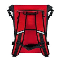 WOZINSKY Nepremočljiv kolesarski nahrbtnik nahrbtnik kolo vrečko 2v1 23l rdeča