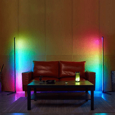 master LED Stoječa svetilka LED RGB 20W 140cm bela