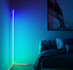 master LED Stoječa svetilka LED RGB 20W 140cm bela
