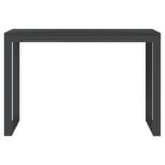 Vidaxl Računalniška miza črna 110x60x73 cm iverna plošča