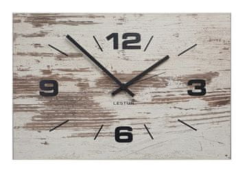 LESTUR Stenska ura Newline - moderna stenska ura, lesena stenska ura, velika številčnica, Slovenija