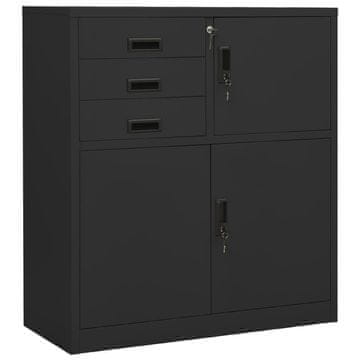 Vidaxl vidaXL Pisarniška omara antracit 90x40x102 cm jeklo