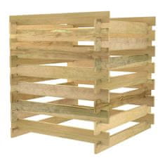 Vidaxl Vrtni kompostnik iz letvic 90x90x90 cm impregnirana borovina