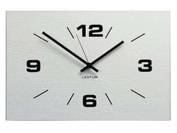 LESTUR Stenska ura Newline - moderna stenska ura, lesena stenska ura, velika številčnica, Slovenija